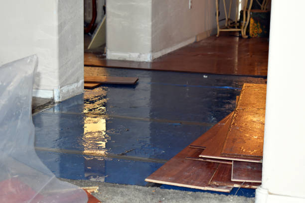 Professional Emergency Water Damage Restoration technician working in Steep Falls, ME